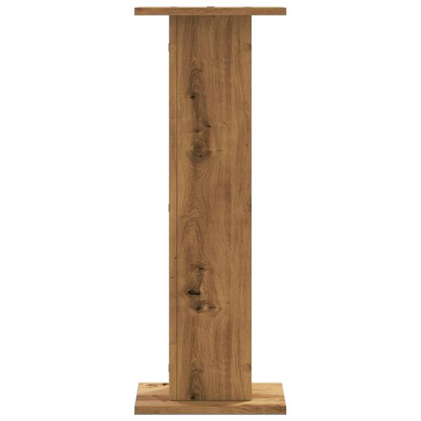 vidaXL Speaker Stands 2 pcs Artisian Oak 30x30x80 cm Engineered Wood