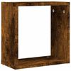 vidaXL Wall Cube Shelves 6 pcs Smoked Oak 30x15x30 cm