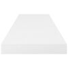 vidaXL Floating Wall Shelves 4 pcs High Gloss White 80x23.5x3.8 cm MDF