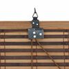 vidaXL Roller Blind with Curtains Manual Brown 140 x 160 cm Bamboo