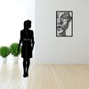 Homemania Wall Decoration Silhouette 65x100 cm Metal Black
