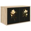 vidaXL Wall-mounted TV Cabinet BREMEN 69 x 33 x 40 cm Sonoma Oak