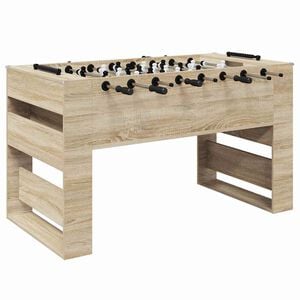 vidaXL Foosball Table Sonoma Oak 146.5 x 74 x 85 cm Engineered Wood
