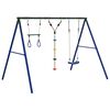 vidaXL Outdoor Swing Set with Swing, Trapeze, Ladder