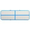 vidaXL Inflatable Gymnastics Mat with Pump 300x100x15 cm PVC Blue