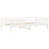 vidaXL Bed Frame with Roof without Mattress White 80x200 cm