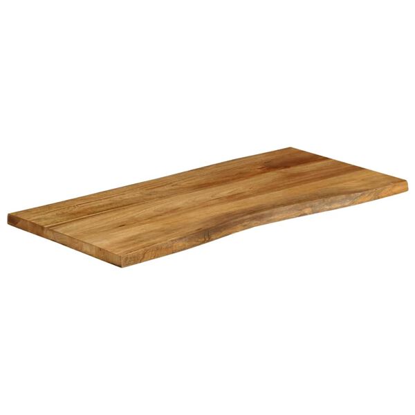 vidaXL Table Top 100x60x3.8 cm Live Edge Solid Wood Mango