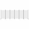 vidaXL 6-Panel Room Divider White 520x180 cm Fabric