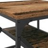 vidaXL Coffee Table Old Wood 51 x 50 x 40 cm Engineered Wood and Steel