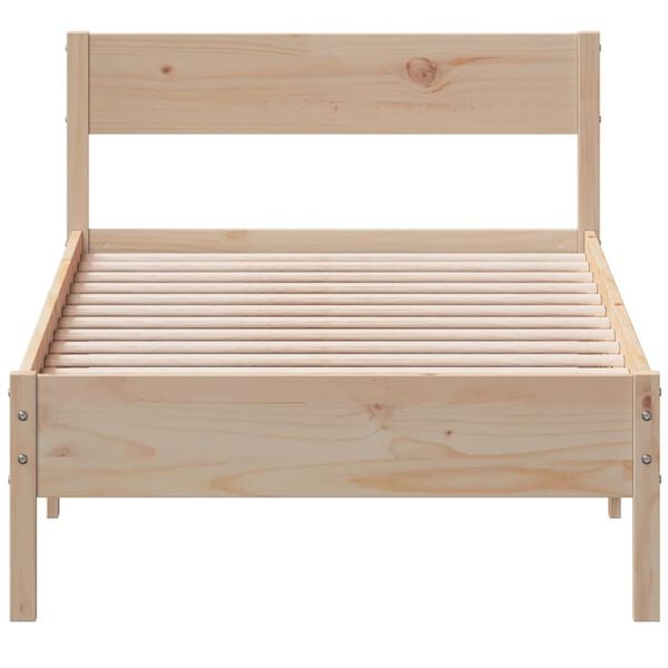 vidaXL Bed Frame without Mattress 90x190 cm Single Solid Wood Pine
