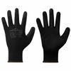 vidaXL Work Gloves 12 pcs Black 8 / M Polyester