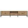 vidaXL TV Cabinet with Drawer Artisan Oak 200x25x44 cm Engineered Wood