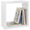 vidaXL Wall Cube Shelves 6 pcs High Gloss White 30x15x30 cm