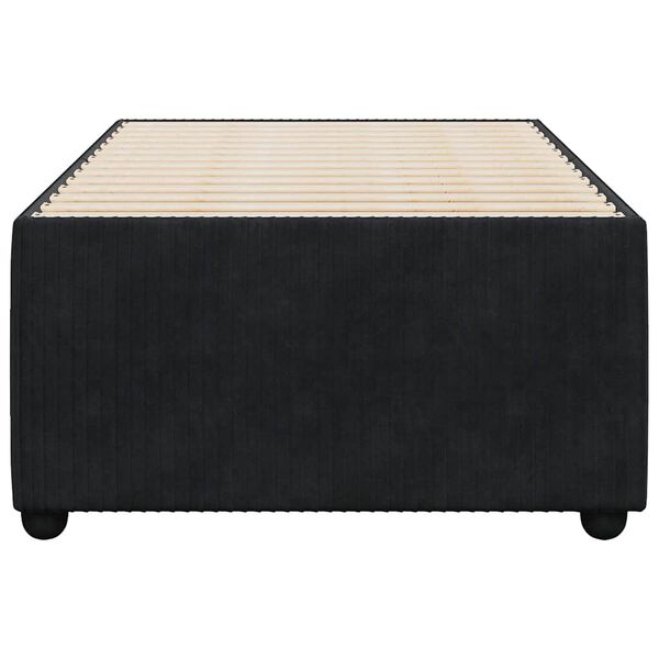 vidaXL Bed Frame without Mattress Black 80x200 cm Velvet