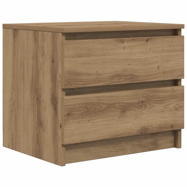vidaXL Bedside Cabinet Artisan Oak 50x40x43.5 cm Engineered Wood