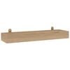 vidaXL Wall Shelves 2 pcs 60x15x4 cm Solid Wood Teak