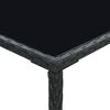 vidaXL 5 Piece Garden Bar Set Poly Rattan Black