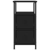 vidaXL Bedside Cabinet Black 30x60x60 cm Engineered Wood