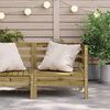 vidaXL Garden Sofa Corner Impregnated Wood Pine