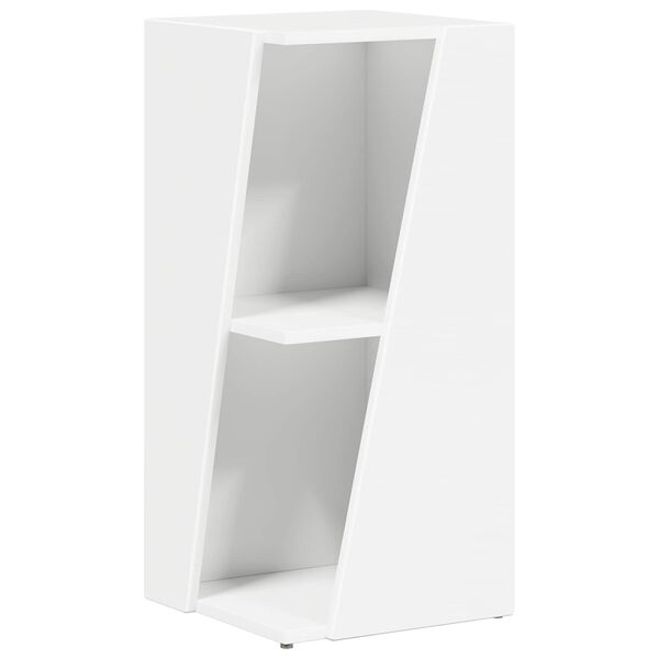 vidaXL Side Shelf White 33 x 32 x 70.5 cm Engineered Wood