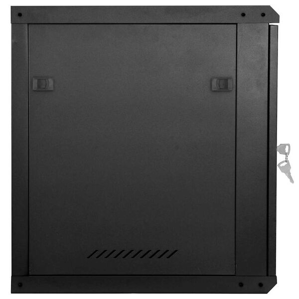 vidaXL Network Cabinet with Storage Black 60 x 45 x 65 cm Steel