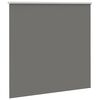 vidaXL Roller Blind Blackout Grey 145x150 cm Fabric Width 141.6 cm Polyester