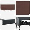 vidaXL Automatic Retractable Awning Brown 400x300 cm