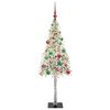 vidaXL Christmas Tree with 150 LEDs White 150 cm PE and Steel