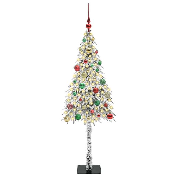 vidaXL Christmas Tree with 150 LEDs White 150 cm PE and Steel