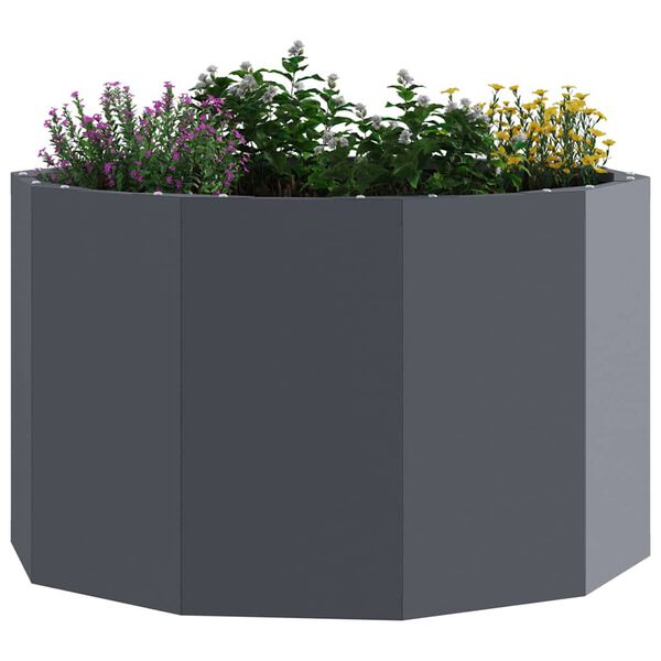 vidaXL Planter Anthracite 60 x 60 x 35 cm Steel