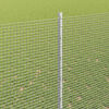 vidaXL Fence with Post Silver 1.6 x 10 m Steel