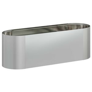 vidaXL Raised Garden Bed Galvanised Steel 120 x 40x 40 cm
