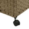 vidaXL Laundry Basket with Wheels 60x35x60.5 cm Rattan
