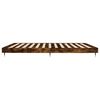 vidaXL Bed Frame without Mattress Smoked Oak 200x200 cm Engineered Wood