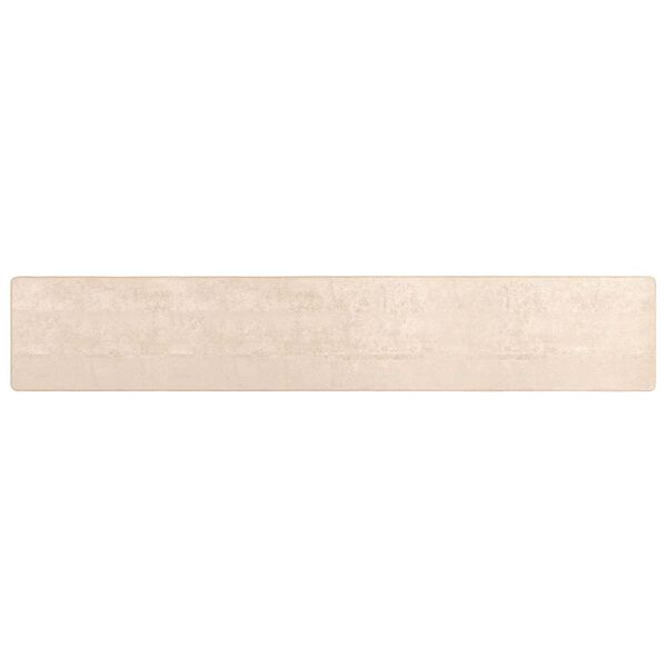 vidaXL Rug Runner MARSA Cream 100 x 400 cm Polyester and PVC