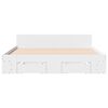 vidaXL Bed Frame with Drawers without Mattress White 150x200 cm King Size