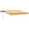vidaXL Manual Awning Frame with LEDs Sand 4.5 x 3 m