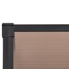 vidaXL Door Canopy Black 122x90 cm Polycarbonate