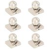 vidaXL Post Caps 6 pcs Globe Final Stainless Steel 81x81 mm