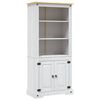 vidaXL Cupboard Mexican Pine Corona Range White 80x40x170 cm