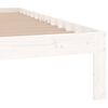 vidaXL Bed Frame without Mattress White 135x190cm Double