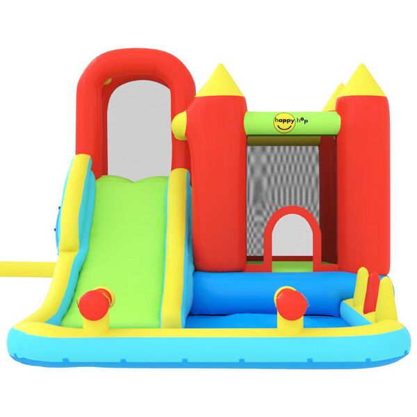 Happy Hop Bouncy Castle with Slide and Splash Pool 298x400x221 cm