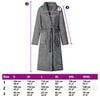 vidaXL Bathrobe without Hood Dark Grey XXXL Flannel