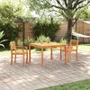 vidaXL Garden Dining Set 3 pcs Brown Solid Acacia Wood