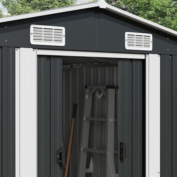 vidaXL Garden Shed Anthracite 257x990x181 cm Galvanised steel