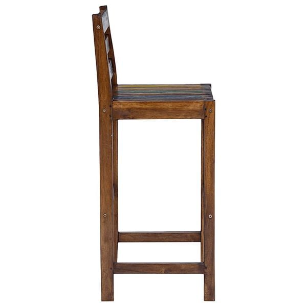 vidaXL Bar Stools 2 pcs Solid Reclaimed Wood