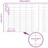 vidaXL Field Fence Silver 25 x 1.4 m Galvanised steel