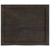 vidaXL Bathroom Countertop Dark Brown 60x50x(2-6) cm Treated Solid Wood