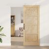 vidaXL Sliding Door Brown 86 x 211 cm Solid Pine Wood