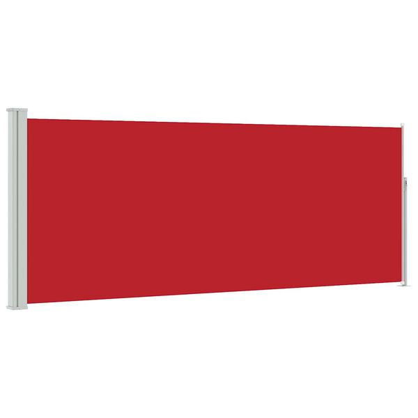 vidaXL Retractable Side Awning 120 x 300 cm Red